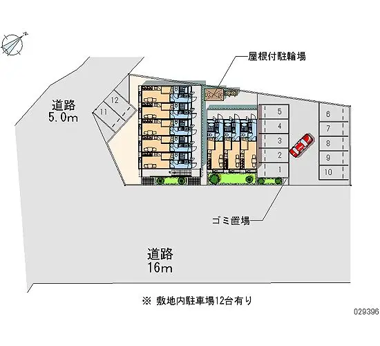 ★手数料０円★四日市市別名５丁目　月極駐車場（LP）